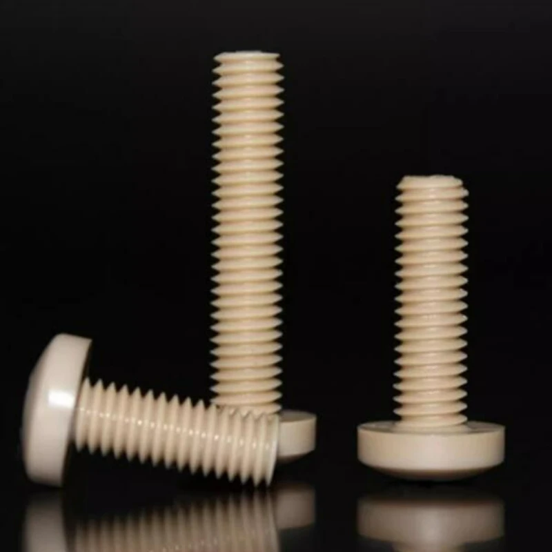 2/5/10pcs M1.2 M1.4 M1.6 M2 M2.5 M3 M4 M5 M6 M8 PEEK  Cross Pan Round Head Bolts Anti Corrosion High Strength Screws