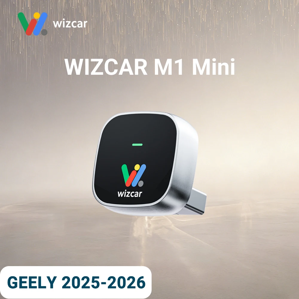 Geely Coolray Tugella 2025-2026 WIZCAR M1 Wireless Android Auto Support Google Waze Map Spotify Navigation For Android Phone Use