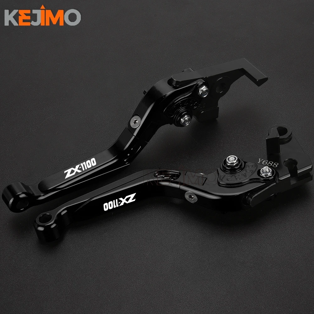 FOR KAWASAKI ZX1100 ZX11 1990-2001 2000 1999 1998 1997 1996 1995 Extendable Handles Lever Adjustable Folding Brake Clutch Levers