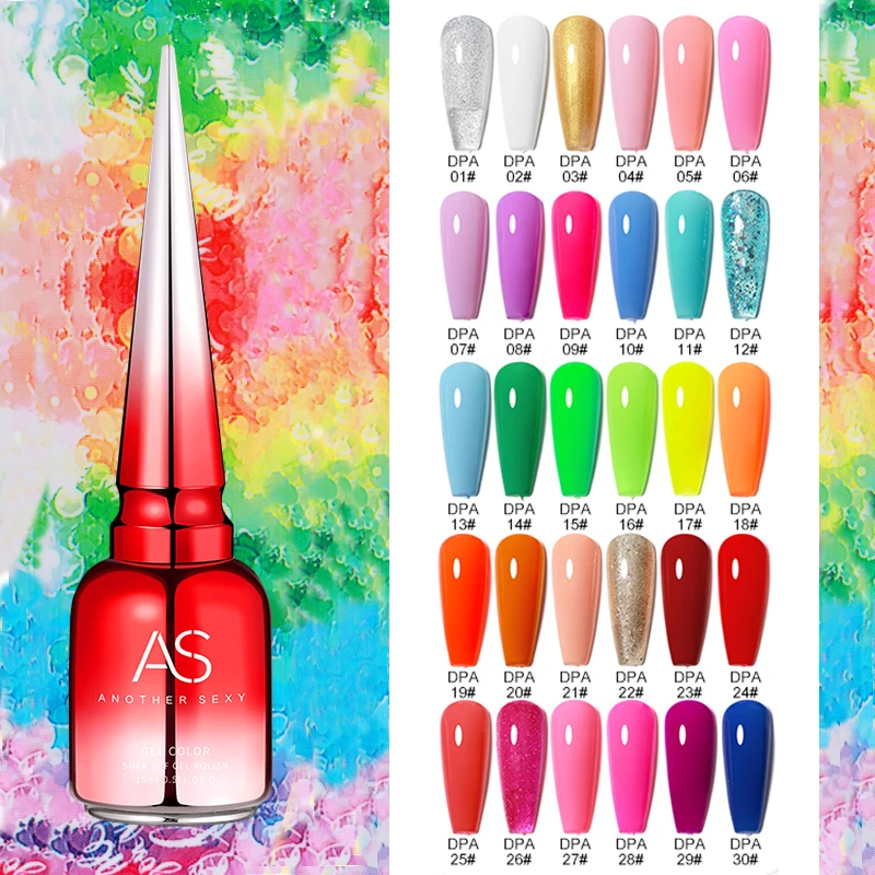 Als 15Ml Neon Nagelgellak Super Prachtige Zomerkleur Nagelmanicure 15Ml Semi-Permanent Weken Van Uv Led Nagelgellak