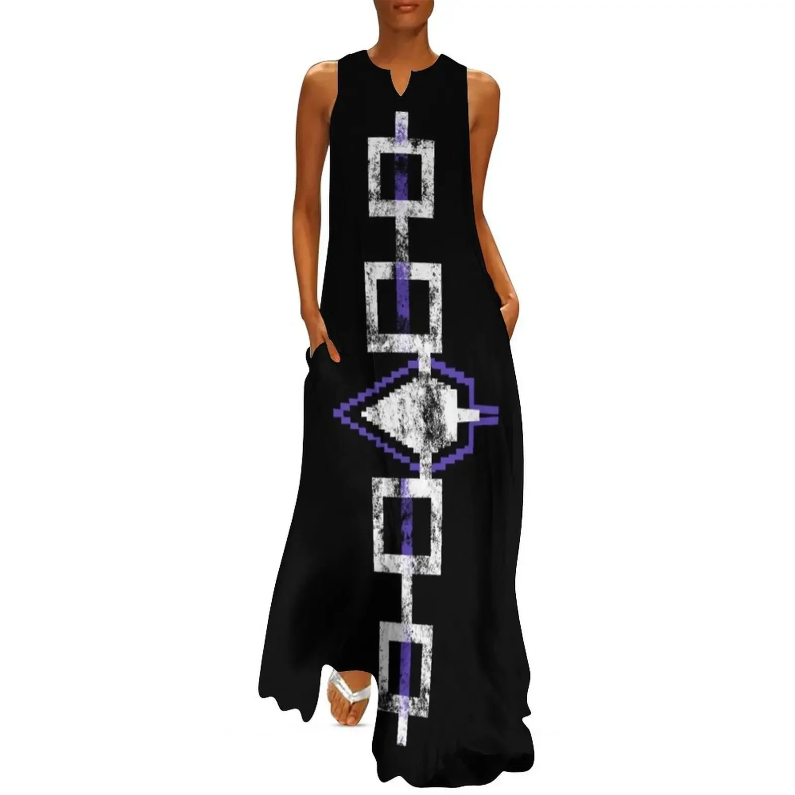 

Haudenosaunee - Hiawatha Belt Long Dress Female clothing festival outfit women clothing women summer 2025 Dress
