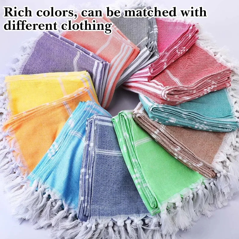 

Пляжное полотенце из хлопка с полосками и кисточками, 1 шт. - очень большое, ультра-впитывающее полотенце для бассейна и пляжа