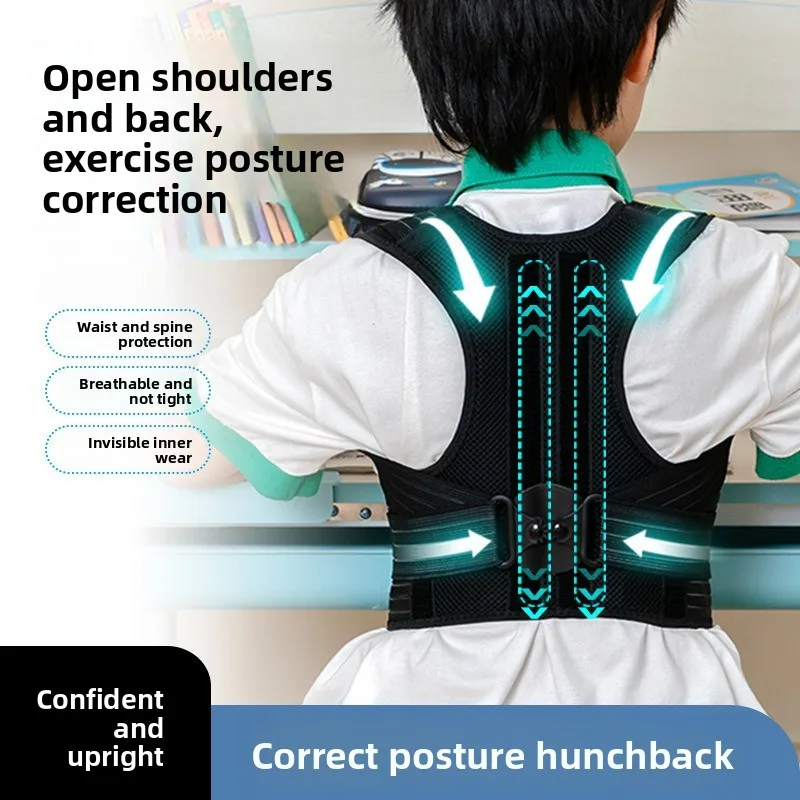 

Регулируемые подтяжки для осанки спины, поддержка осанки, регулируемый пояс для поддержки спины, регулировка осанки для предотвращения горбу.