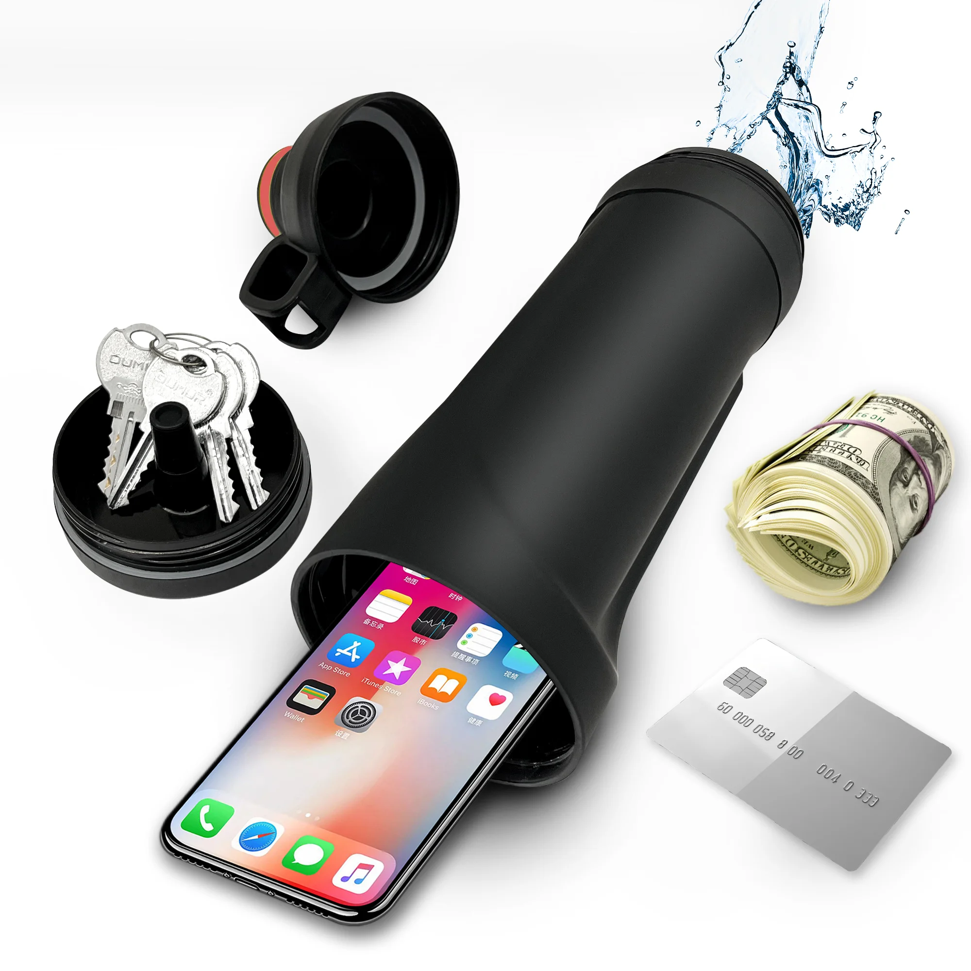 

Diversion Water Bottle Storage Wallet Compartment For Travel Hidden Safe For The Home
