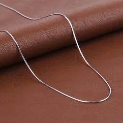 High quality fashion hot sell snake chain 925 sterling silver ladies`snake necklaces jewelry gift wholesale