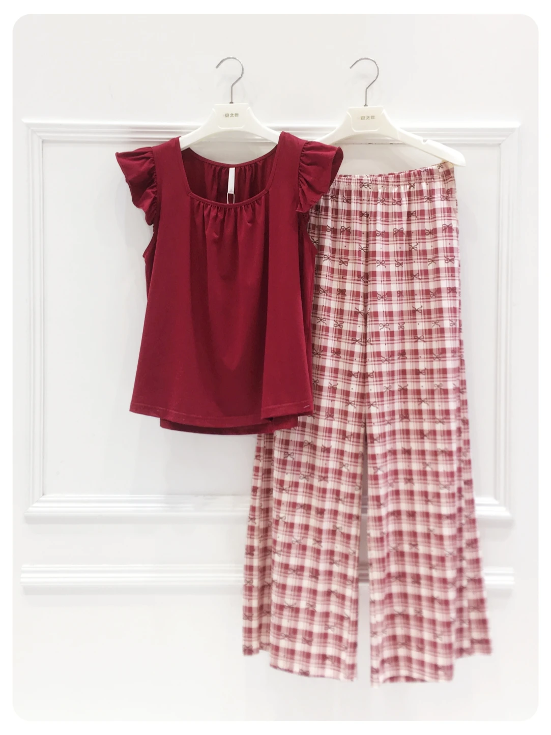 pure-cotton-summer-cool-feeling-sleepwear-women's-casual-long-pants-outwear-home-clothes-soft-breathable-comfortable-loose-fit