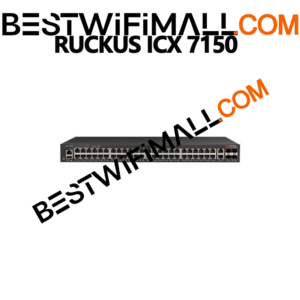 

Коммутатор RUCKUS ICX7150-48P-4X1G PoE с 48 портами 10/100/1000 Мбит/с RJ45 PoE+, бюджет PoE 370 Вт, 4x1GbE Uplink/Stacking SFP/SFP+