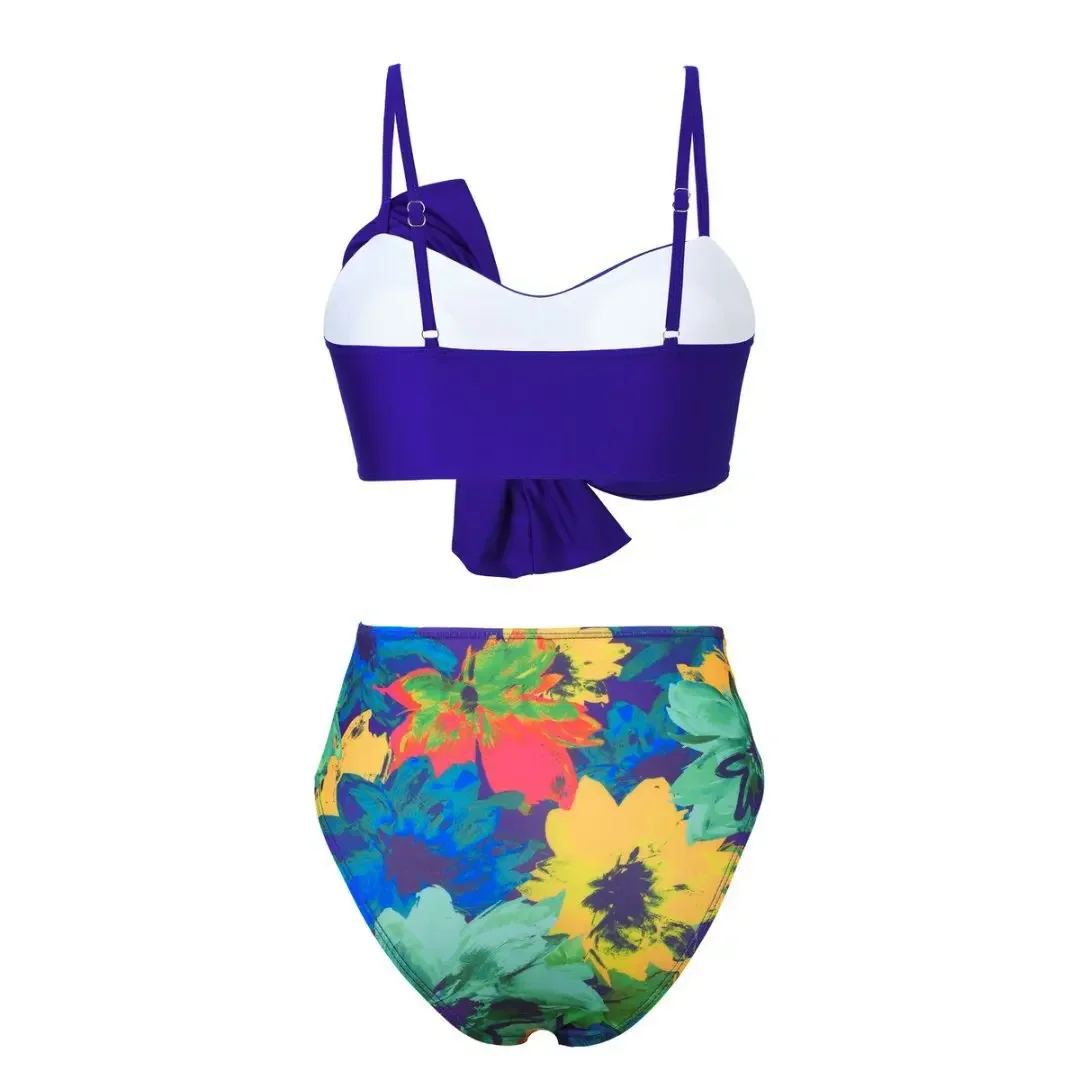 Costume da bagno bikini da donna sexy alla moda con nodo a farfalla, nuovo arrivo, costumi da bagno transfrontalieri, biancheria intima elegante