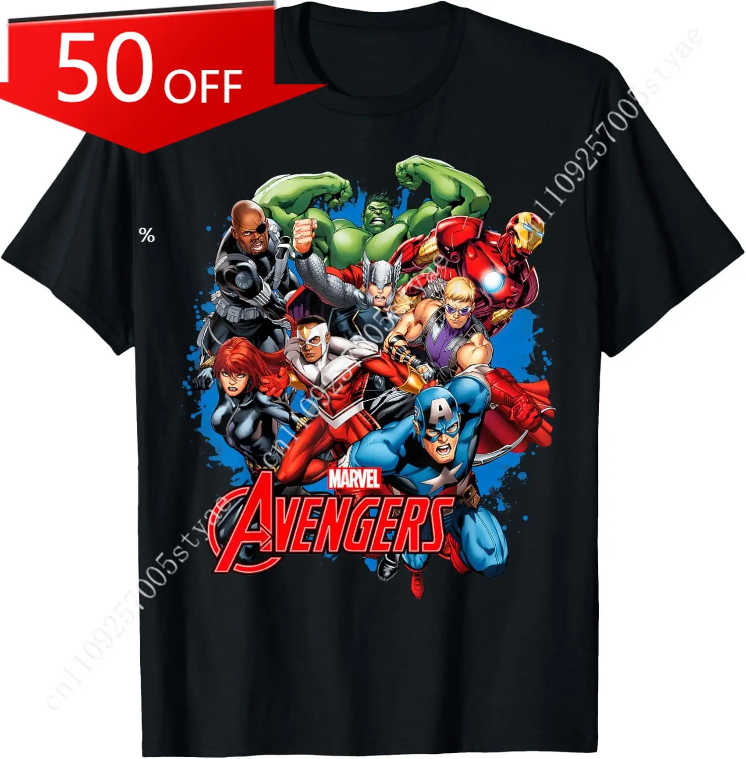 

Marvel Avengers Classic Action Graphic Mens Womens T-Shirt