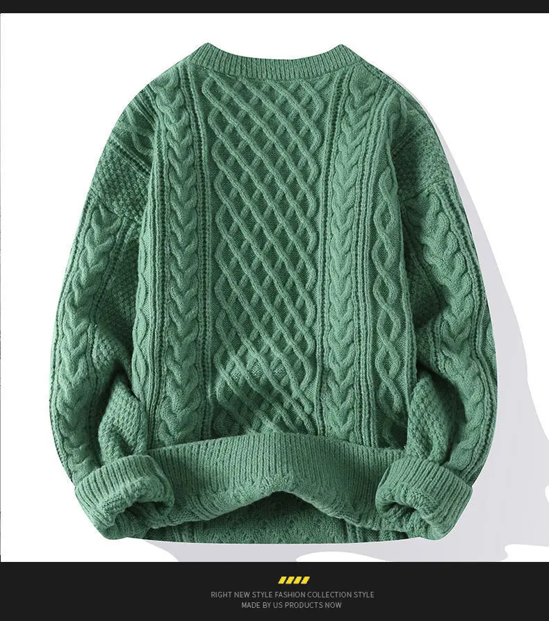 Neuer Herren-Strickpullover für Herbst und Winter, Weihnachtlicher Roter Pullover, Warmer Karo-Pullover für Studenten, Lässige Herrenjacke, Weiches, Warmes, Mehrschichtiges Oberteil – Detail 15