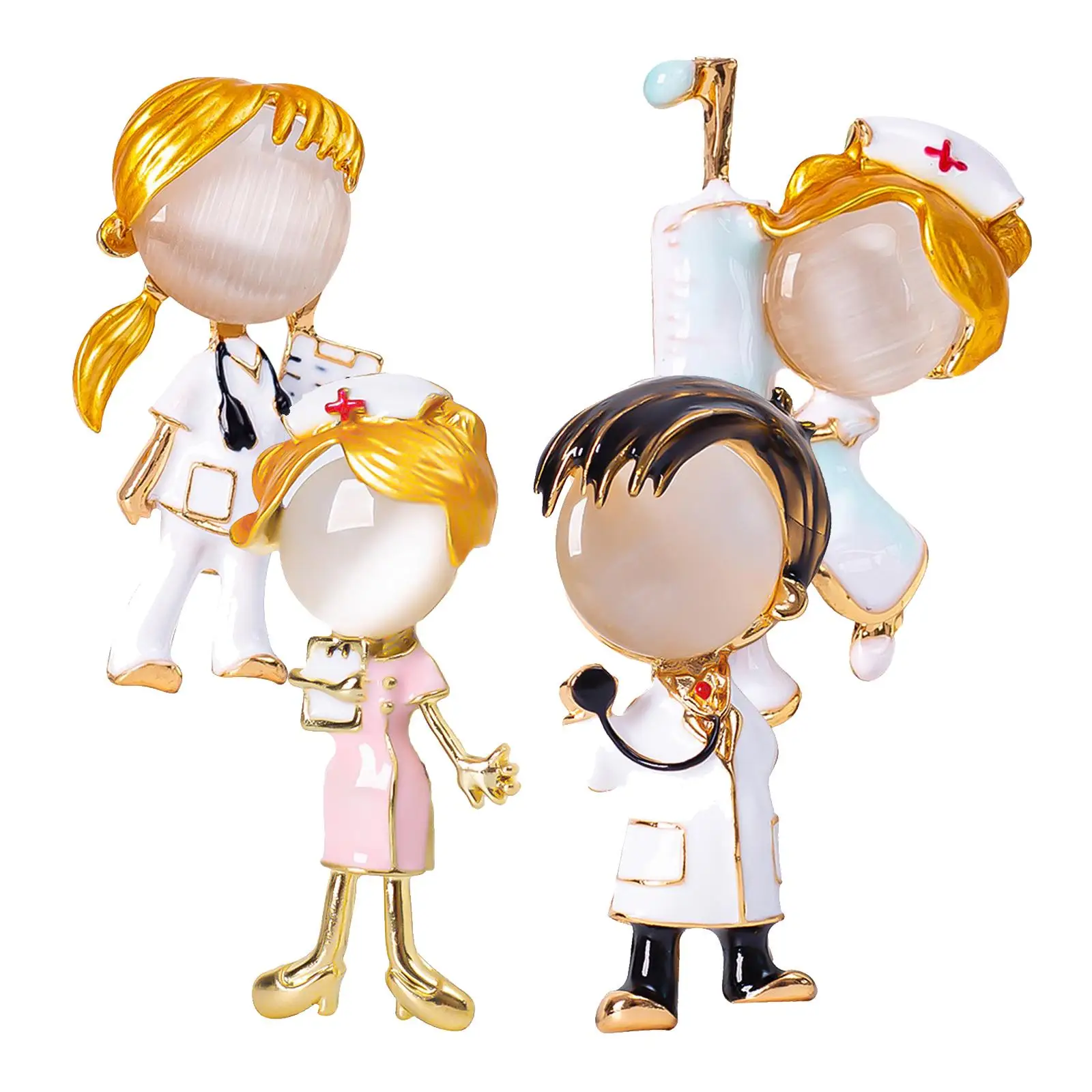 لطيف بروش دبوس الكرتون الصدار سبيكة مجوهرات شارة حقائب الزفاف النسائية #4