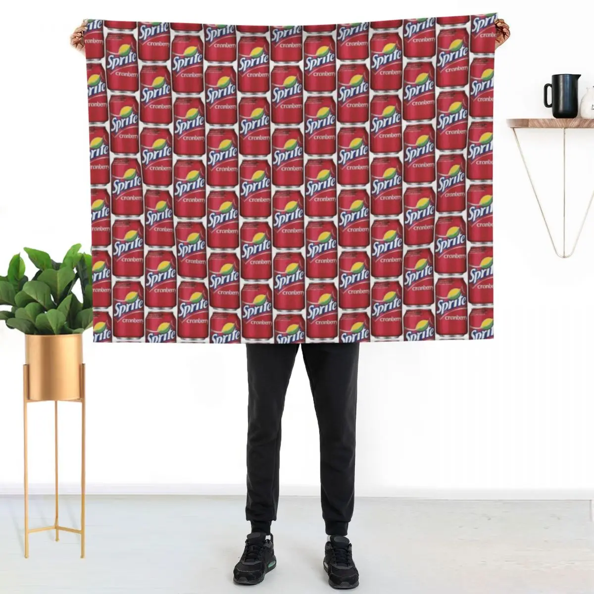 Sprite Cranberry Throw Blanket Warm Flannel Blanket for Couch Chair Bedroom
