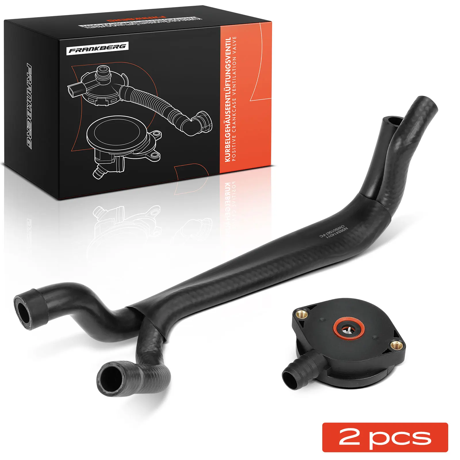 Frankberg 2x Klep Crank Home Uitlaat voor BMW E36 E30 E46 Z3 Roadster E34 E36 1.9L 11157501567 11151743386