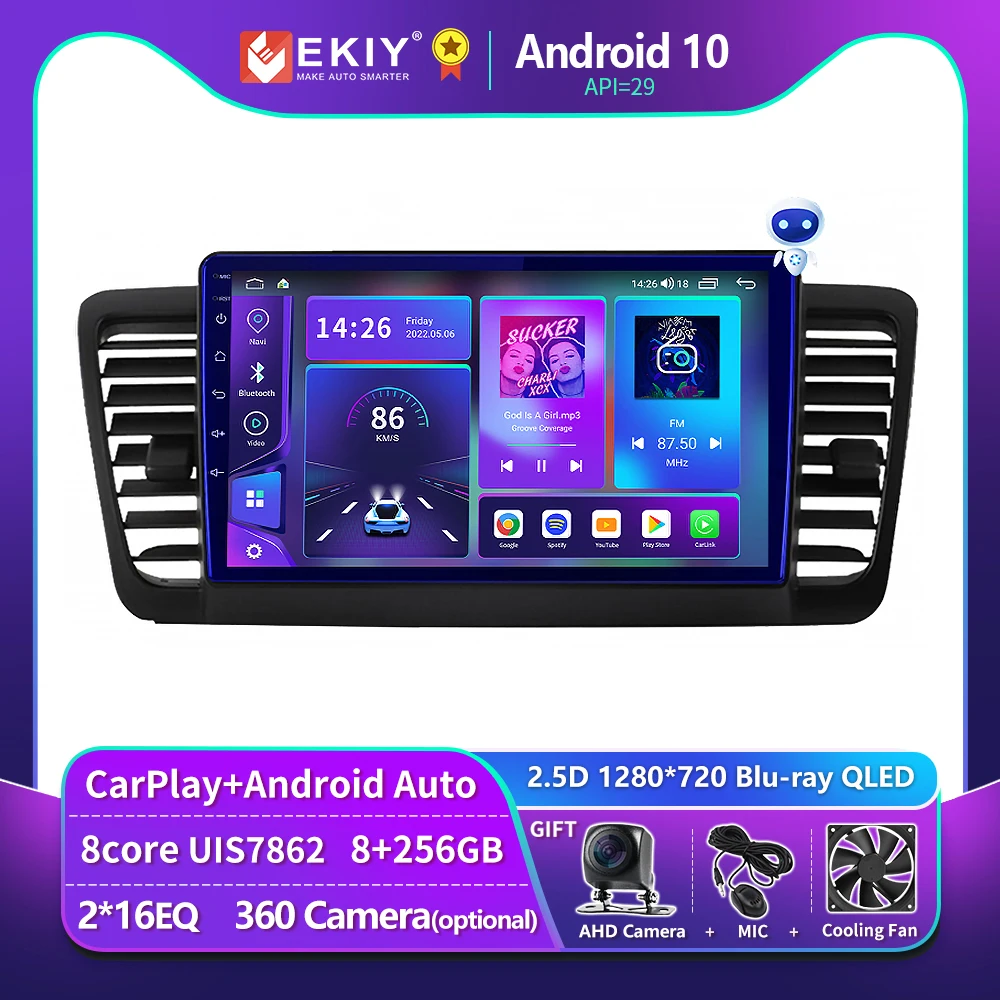 

EKIY T900 Car Radio Android 10 For Subaru Legacy Outback 2003-2009 Stereo Multimedia GPS Navigation Carplay Player 2 DIN Audio