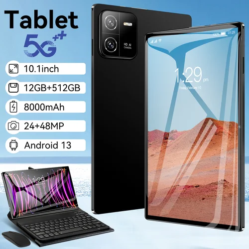 2025 nuevo Pad 6 Pro, 12Gb 512Gb, cámara dual HD de 24Mp 48Mp, 10,1 pulgadas, tarjeta enchufable Netcom completa 5G