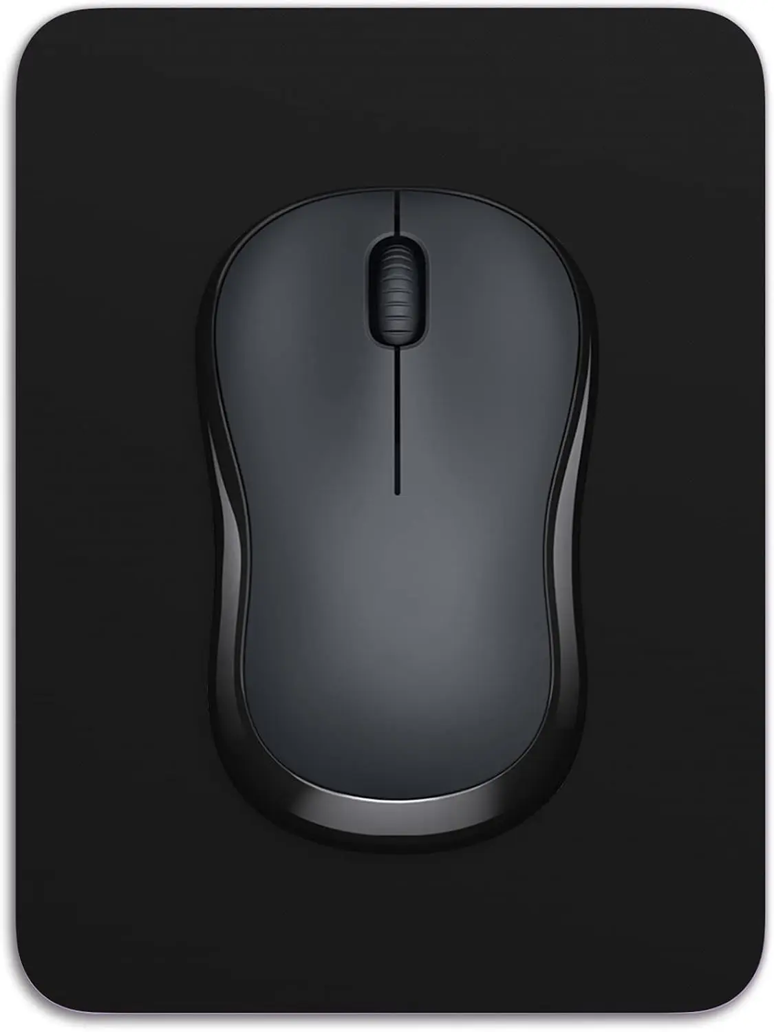 

Compact Mouse Pad 6x8 Inch, Non-Slip Rubber Base, Smooth Cloth Surface, Portable & Washable, for Laptop, Gaming, Office, Black