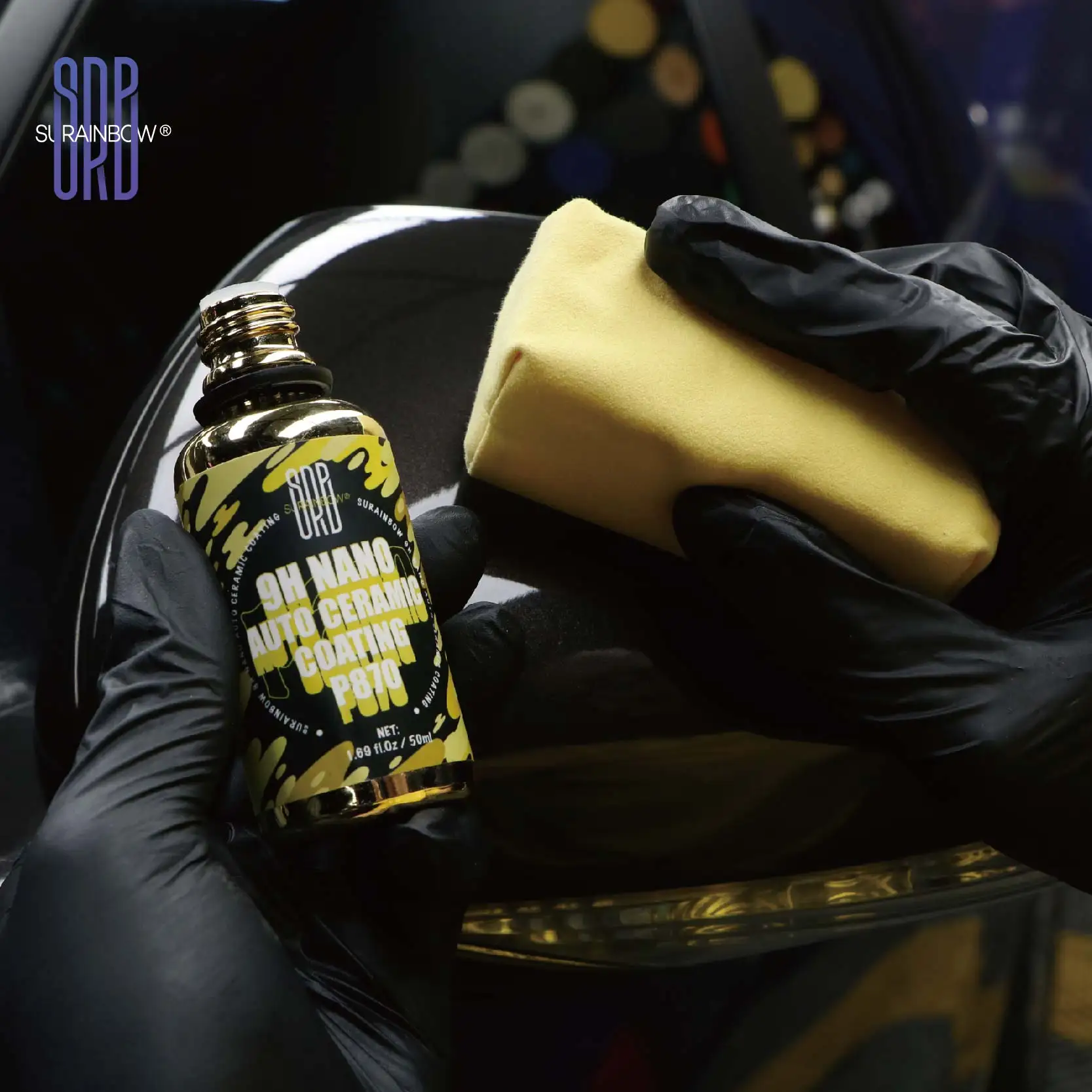 Ceramic Coating, 9H Nano Coating Kit Super Ceramic Car Coating Hydrophobic, Car Paint Sealant Protection Anti Scratch,High Gloss