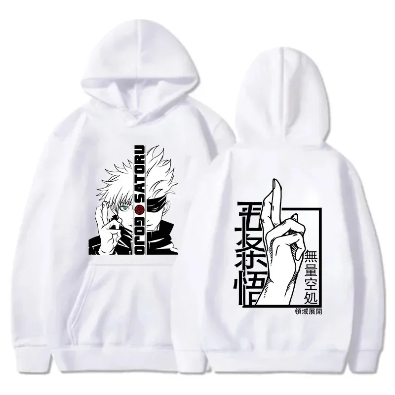 New Anime Sweatshirt Cool Gojo Satoru Graphic Printing Hoodies Men\'s Women\'s Fashion Casual Long Sleeve Personalized Pullover