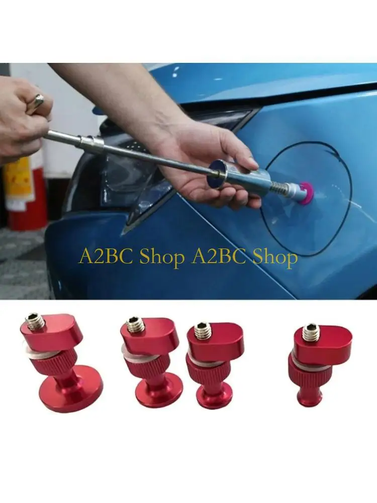 

A2BC 4Pcs Car Dent Repair Puller Tabs Aluminum Glues Tabs Pulling Tabs Dent Remover