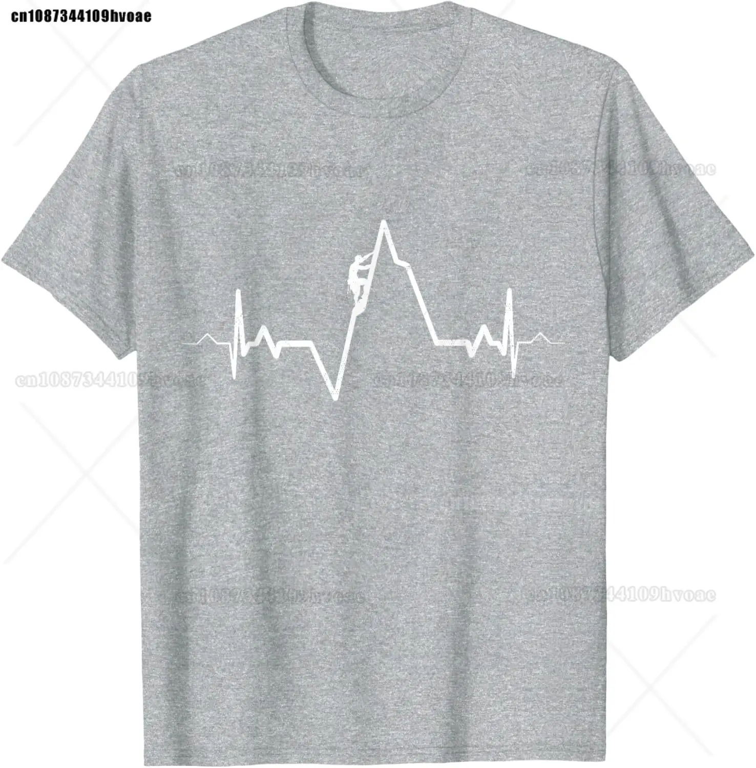 Climbing T-Shirt Heartbeat Rock Mountain Bouldering Gift T-Shirt