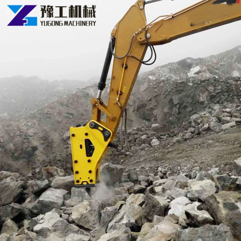 High Frequency Breaker Hammer Backhoe Demolition Breaking Top Side Box Type Rock Breaker Hammer Hydraulic Breaker for Excavator