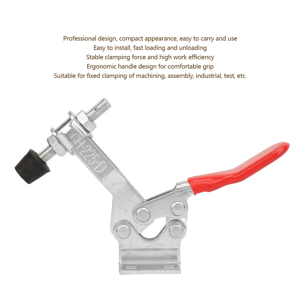 Professional Galvanized Iron Horizontal Handle Quick Toggle Holding Clamp Tool Handle Horizontal Clamp Horizontal Toggle Clamp