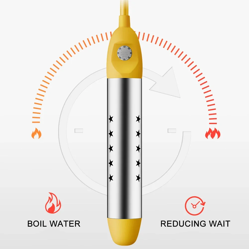 EU 220V 2000 - 2500W  Floating Electric Water Heater Boiler Water Heating Portable Immersion Suspension Bathroom Swimming Pool