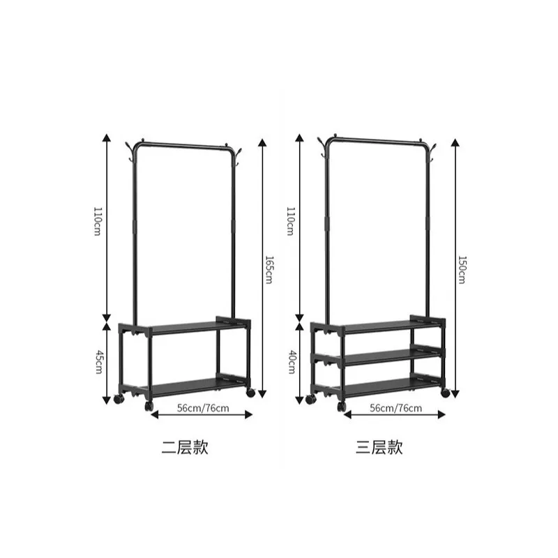 Designer Bedroom Clothes Stand Cool Hat Metal Hanger Clothes Stand Vintage Wall Mueble Recibidor De Entrada Furniture Home