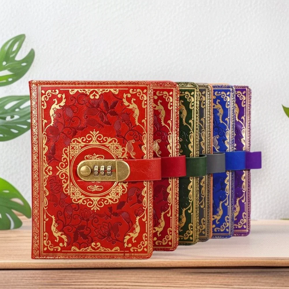Secret Journal A5 Notebook With Password Lock Personal Privacy Diary Planner Writing Pad Office Stationery