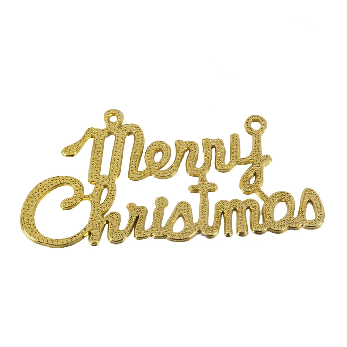 

10Pcs Letter Plaque 19Cm Glitter Gold Christmas Decoration Premium Plastic Reusable Non-Fading Shiny Xmas Ornament for Home