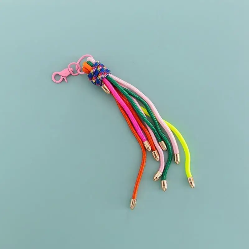 39BD Mehrzweck-Seil-Schlüsselanhänger, stilvoller Seil-Schlüsselanhänger, modischer Schlüsselschmuck, Schlüsselhalter, geeignet – Detail 8