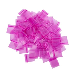 Sacchetti di imballaggio in plastica PE da 100 pezzi sacchetti di imballaggio per pillole con chiusura lampo nuovi sacchetti con chiusura a Zip borsa con cerniera borsa a chiusura lampo 2,5x3cm