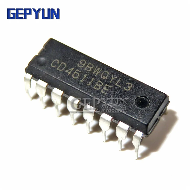 10PCS CD4511BE DIP16 CD4511 DIP Gepyun