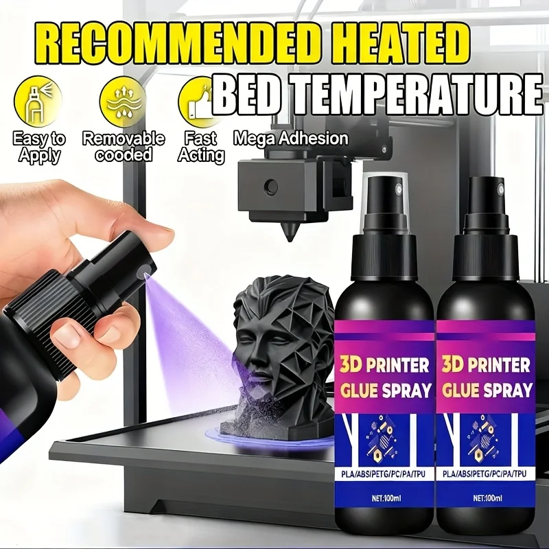 7oz سرير قوي طابعة ثلاثية الأبعاد لاصق الغراء رذاذ مكافحة تزييفها مناسبة ل PLA ، ABS ، PETG ، خيوط ASA ، ملحقات الطابعة ثلاثية الأبعاد #1