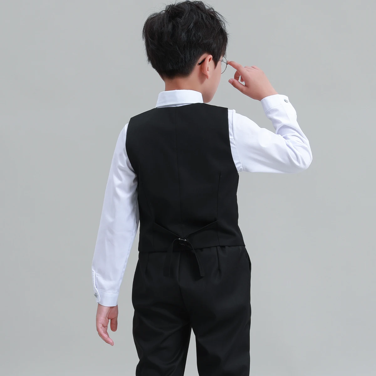 Kids Vest Boys Dress Suit Kids Blazer Toddler Wedding Formal Piano Performance Waistcoats Children School Birthday Party Clothes