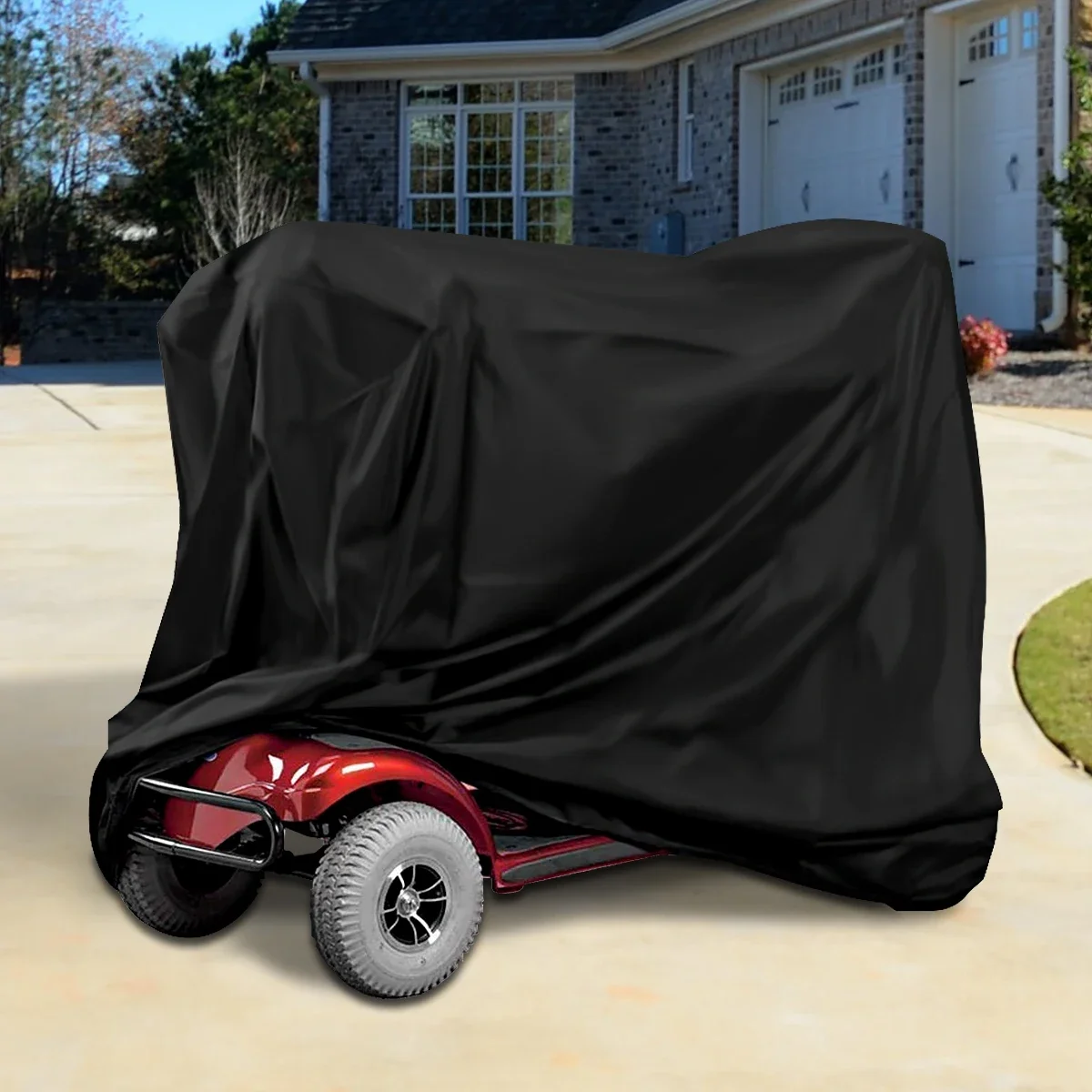 Mobility Scooter Cover Waterproof Wheelchair Storage Cover 190D Oxford Fabric Rain Protector Dustproof Bicycle Motorcycle Cover image 2