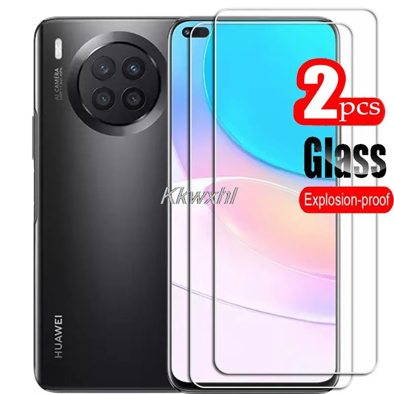 2PCS FOR Huawei Nova 8i HD Tempered Glass Protective On Nova8i  Honor 50 Lite Honor50Lite NEN-L22 Phone Screen Protector Film