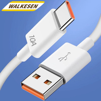 120W 10A USB C Quick Charging Data Cable for iPhone Samsung Xiaomi Huawei Type C Mobile Phone Data Cord Super Fast Charge Cable