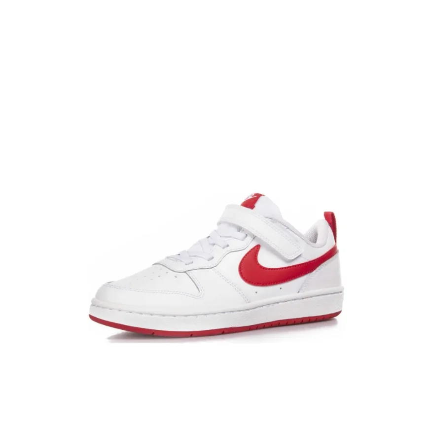 Nike Court Borough 2 Low2 Intermediate Kids Легкие, износостойкие, нескользящие, модные низкие кроссовки, белые