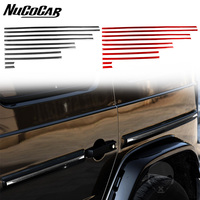 For Mercedes Benz G63 G500 W464 2019-2021 Carbon Fiber Body Waistline trips Panel Car inside Accessories decorative Sticker