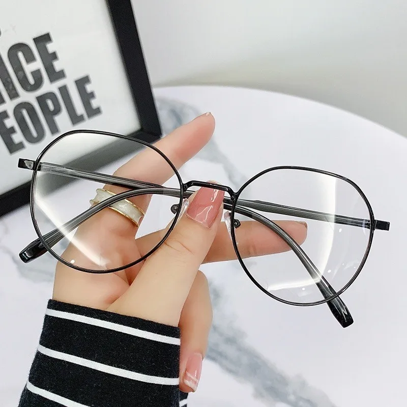 Plamis Photochrome Anti Strahlung Metall Computer Brille Anti Blau Licht Brillen Für Frauen/Männer – Detail 6