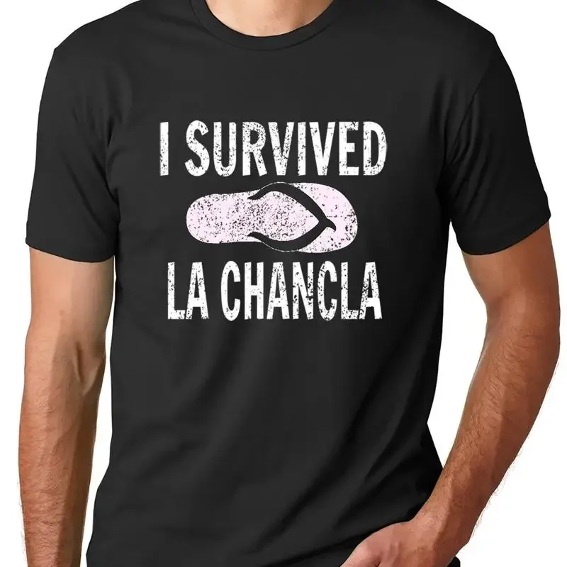I Survived La Chancla Funny T shirt Mexican Mom Humor Hispanic apparel Mexico