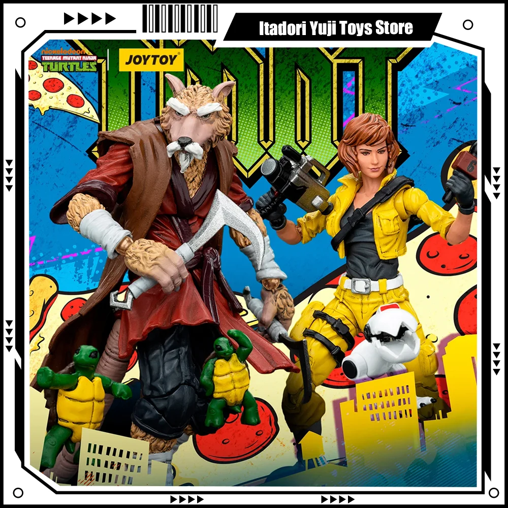 

[In-Stock] JOYTOY 1/18 Action Figure TMNT-Splinter TMNT-April O'Neil Set of 2 Figures Anime Collection Ninja Turtle Model Toy