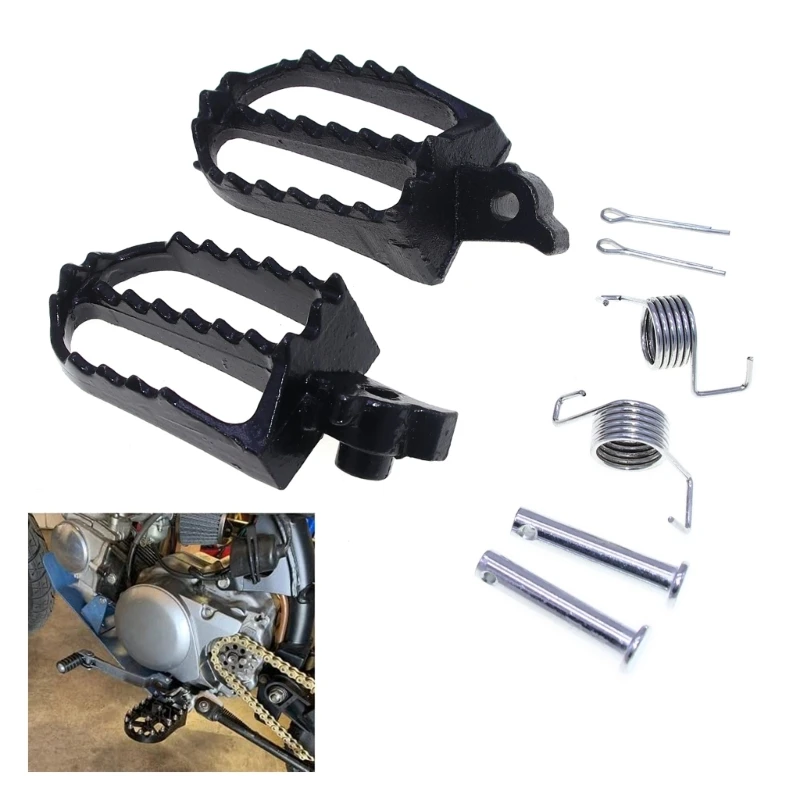 

Motorcycles Wide Foot Pegs Foot Pedals Rests Easy Fixing for T2 T8 PH drop shipping