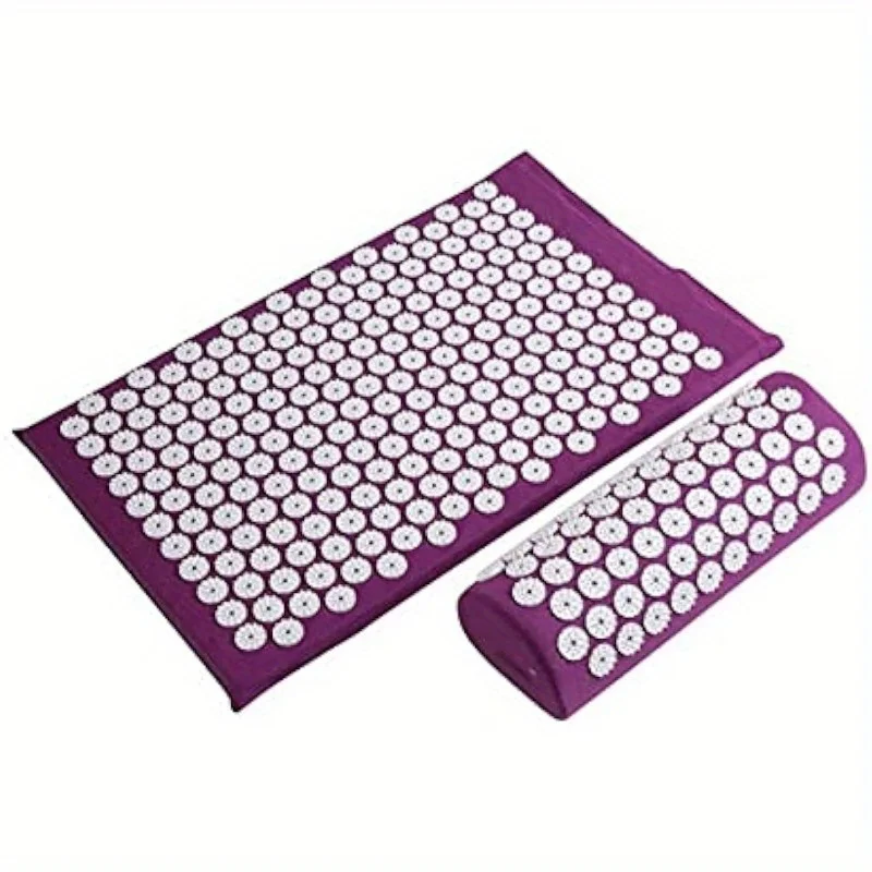 3pcs/set Acupressure Massage Mat And Pillow Set With Bag, For Body Back Neck Relaxation, Great Gift For Women - Mother's Day Gif