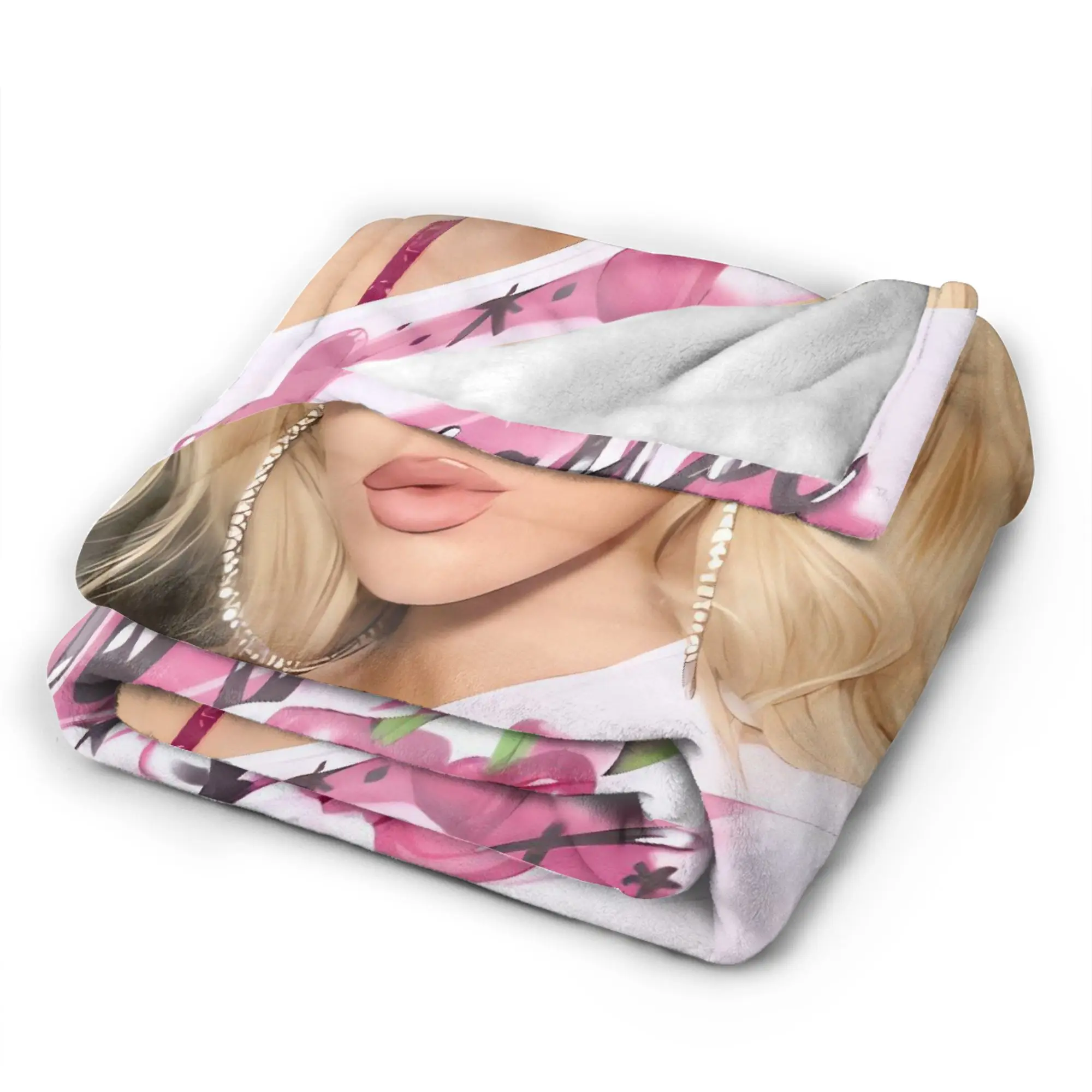 البطانيات الدافئة الناعمة الفتيات الزخرفية Lolas Indigos 2025 جولة الفراش يلقي الفانيلا المفرش لسرير الأريكة غطاء مريح