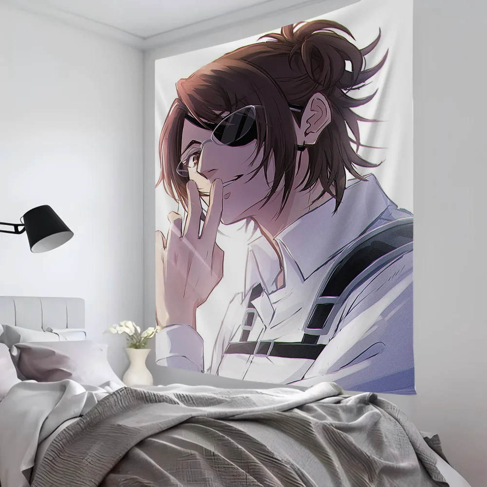 Hange Zoe Anime Attack On Titan tapiz decoración de la habitación tela de pared fiesta fondo colgante decoración de la habitación habitación de bebé