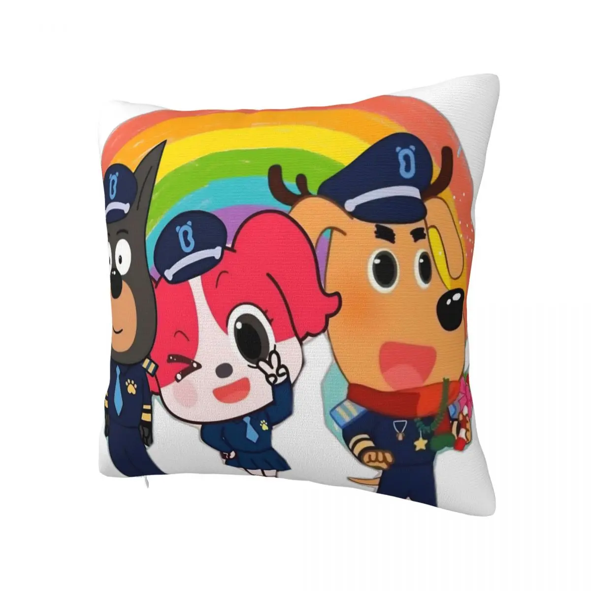 Pillow Cover Sheriffs Labradors Graphic Cushion Cover Kawaii Pillow Case For Sofa Bedroom Home Decor Pillowcases