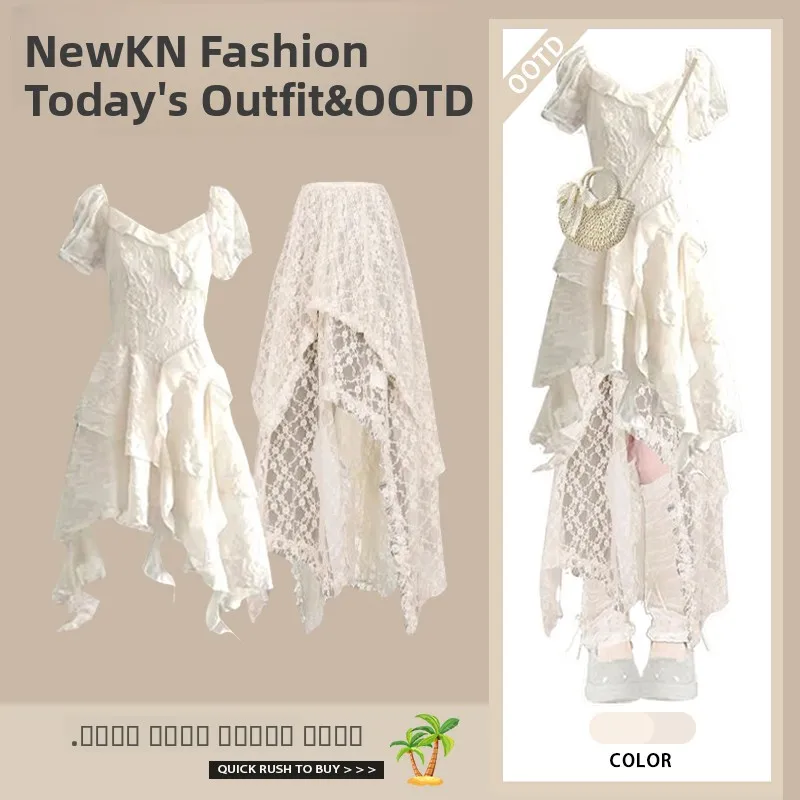 

Faionable Осенний комплект из двух предметов с неровным подолом и застежкой на талии Fairy-t Sle ort Sve Женская одежда