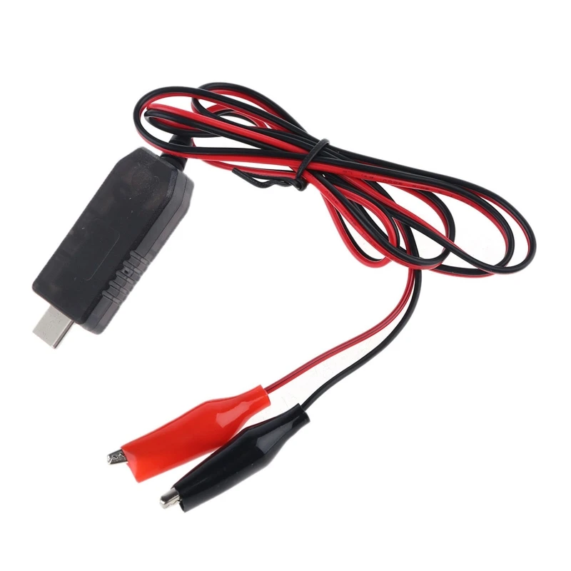 LR3 LR6 AA AAA Battery Type C 5V to 3V Clip Cable Converter Power Cord For Games Remote Control 1m Dropship